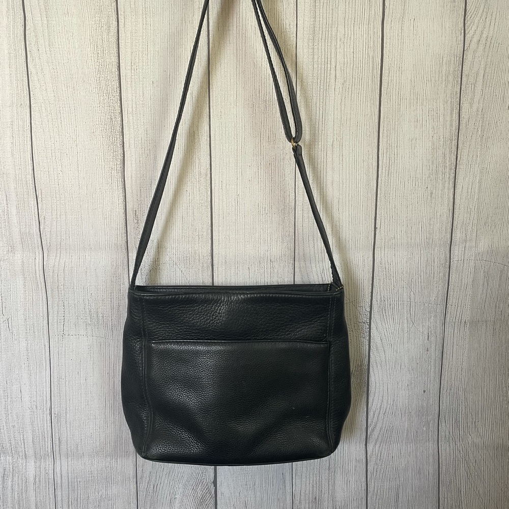 Coach black pebbled vintage bag.